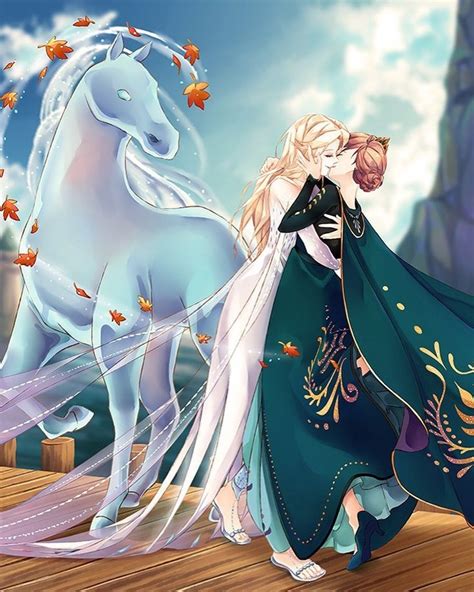 Pin By ๓ร ђєא On Frozen Disney Princess Elsa Anime Girlxgirl Frozen Art