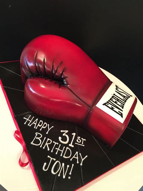 Boxing Glove Shaped Cake Boxing Gloves Cake Twin Birthday Cakes