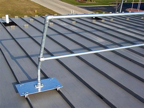 Standing Seam Metal Roof Safety Railing Systems Bluewater®