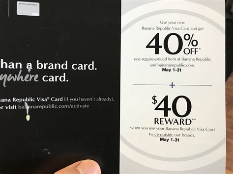 Verified 6 days ago used 85 times in the last week. Targeted Banana Republic, Gap, Old Navy Credit Cards: $40 Reward When You Use Card Twice ...