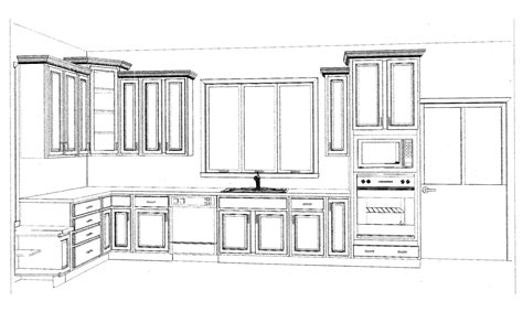 Kitchen Layout Drawing At Explore Collection Of