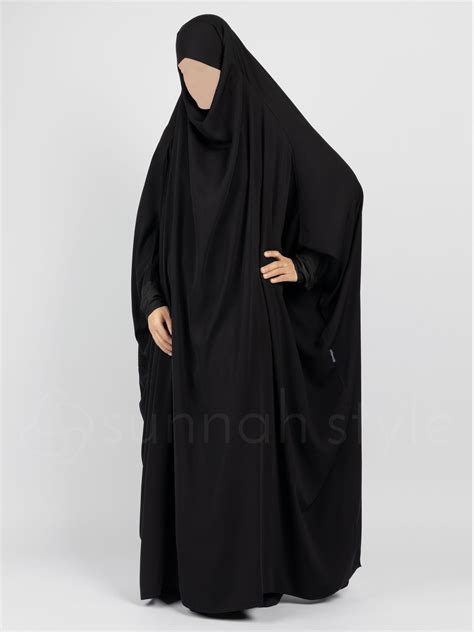 Plain Full Length Jilbab Black
