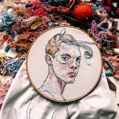 Lush Hand Embroidered Portraits By Artist Lisa Smirnova — Colossal