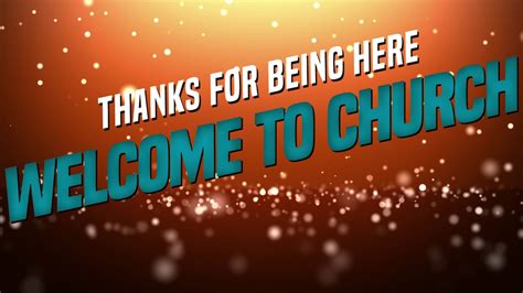 Free Welcome To Church Motion Graphic Youtube