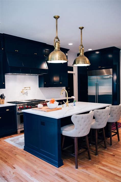 34 White And Navy Kitchen Features Inspiration Because The Kitchen Is