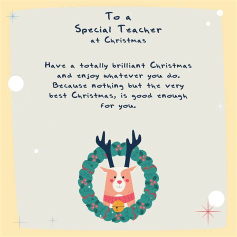 9 Best Printable Teacher Christmas Cards Pdf For Free At Printablee