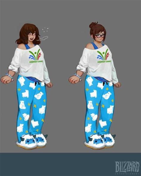 Overwatch Mei Pajamas Overwatch Croquis De Personnages Anatomie