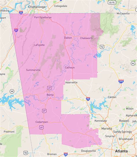 Georgia 14th District Map