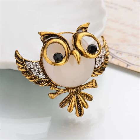 Kingdeng Owl Brooch Cute Enamel Pins Ts For Women Gold Hijab Pins Brooches Accessories Lapel