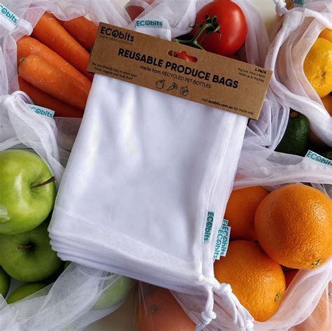 Reusable Produce Bags 4 Pack Ecobits
