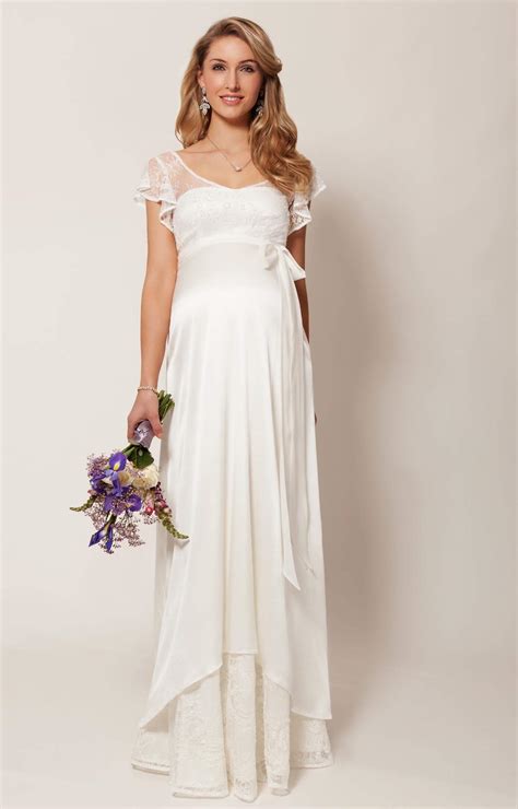 Juliette Maternity Wedding Gown Ivory Maternity Wedding Dresses