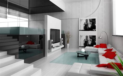 red  white living rooms