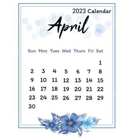 Calendar April 2023 Png Transparent 2023 Calendar April Calendar 2023