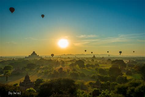 Balloons Over Bagans Sunrise Benoitmartine Flickr
