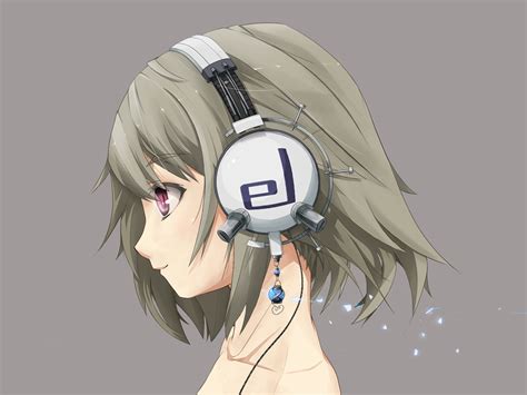 Headphones Gray Hair Anime Girls 1920x1200 Wallpaper
