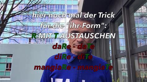 Italienisch Lernen Video 09 Teil 6 Tagesblog Italienisch A1