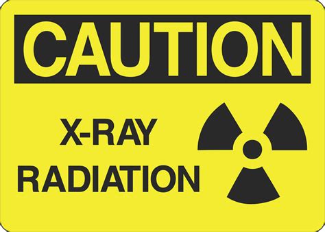 Caution Sign X Ray Radiation 5s Supplies Llc