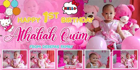The Post Hello Kitty 1st Birthday Pink Tarpaulin Layout Appeared First