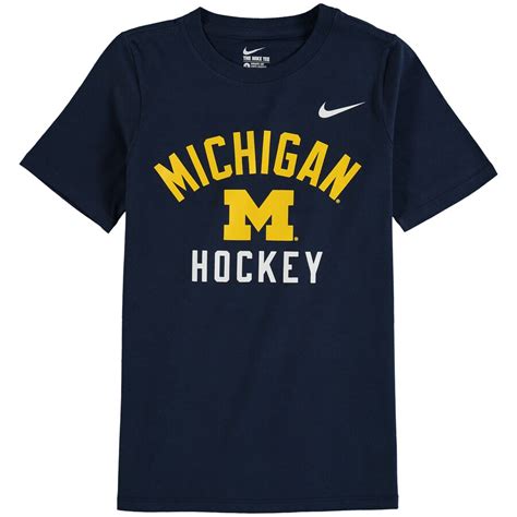 Nike Michigan Wolverines Youth Navy Hockey T Shirt
