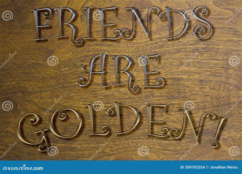 Friends Are Golden Wall Art Against A Wood Background In Fun Colorful