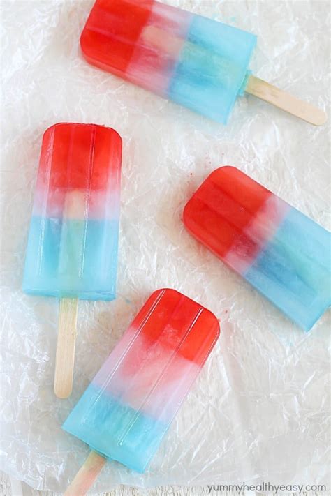 4th Of July ~ Patriotic Popsicles Yummy Healthy Easy