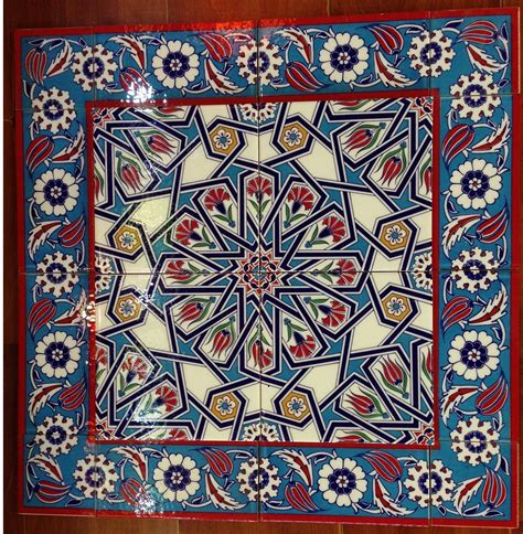 Turkish Ceramic Iznik Art Wall Tiles