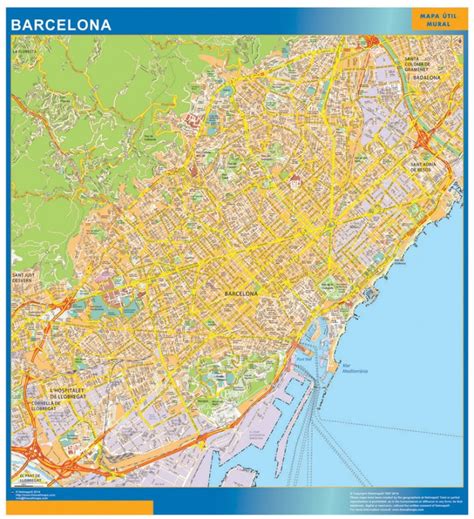 Localidades De Barcelona Mapas Murales De España Y El Mundo