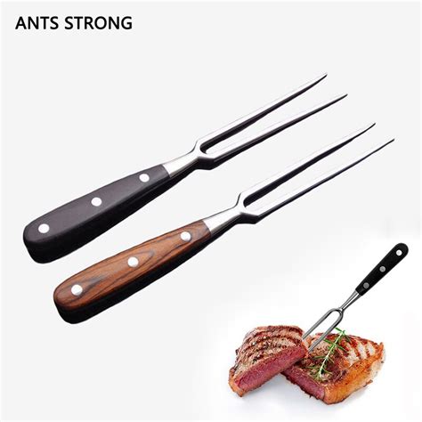 Ants Strong Wooden Handle Lamb Skewers Barbecue Forkanti Scald Plastic