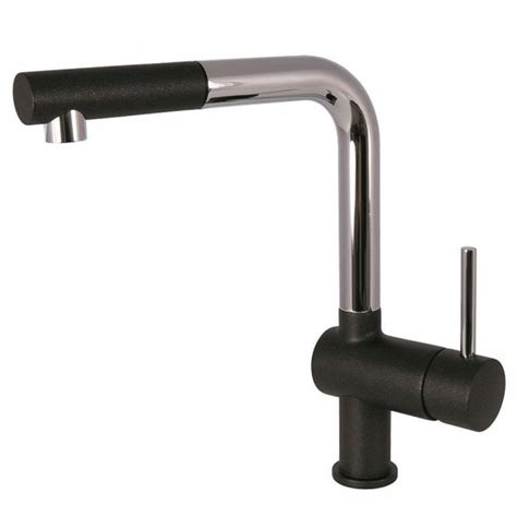 Reginox Sonoran Chrome And Black Pull Out Spray Single Lever Kitchen Sink
