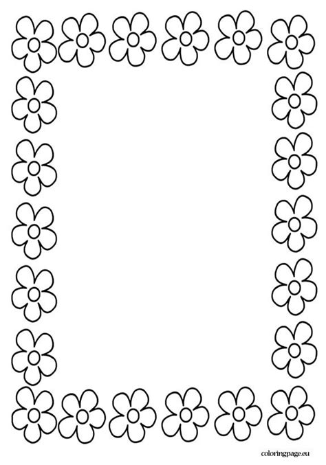 Borders border width border color border sides border shorthand rounded borders. Mother's Day Archives - Coloring Page | Borders for paper, Page borders, Clip art borders