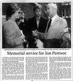 Memorial service for Jon Pertwee - The Doctor Who Cuttings Archive