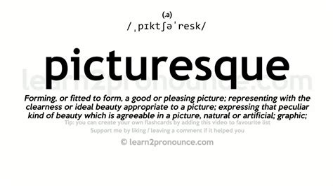 Pronunciation Of Picturesque Definition Of Picturesque Youtube