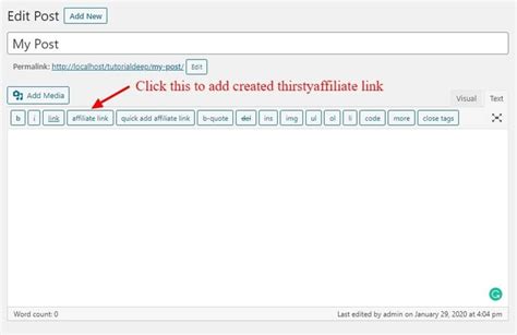 Manage Affiliate Links In Wordpress With Thirstyaffiliates