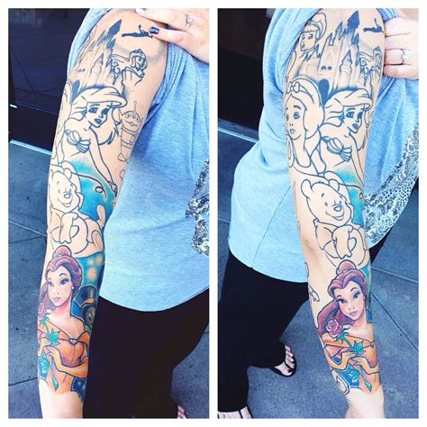 Saw The Coolest Disney Sleeve At My Work I Had To Take A Picture Of It