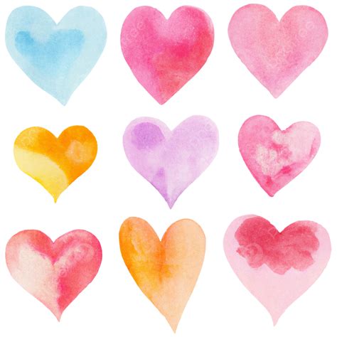Heart Shapes Heart Colorful Heart Shaped Png Transparent Clipart