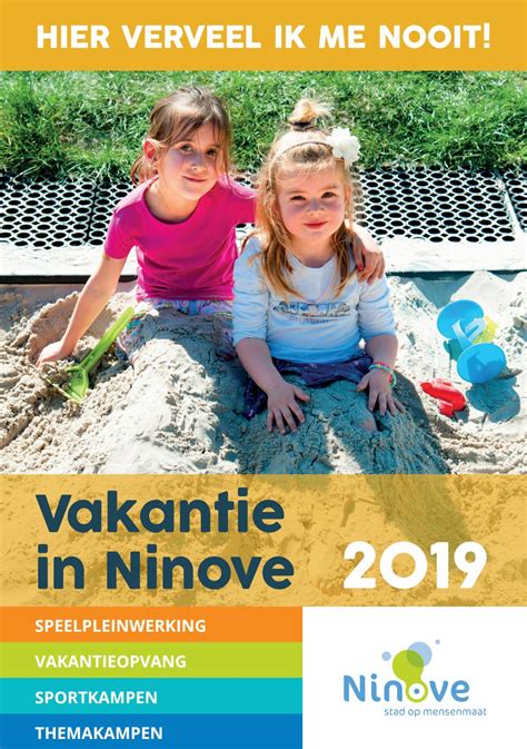 Vakantie in Ninove 2019 by Stad Ninove - Issuu