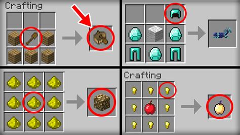 Minecraft 10 Crafting Recipes That Changed Youtube