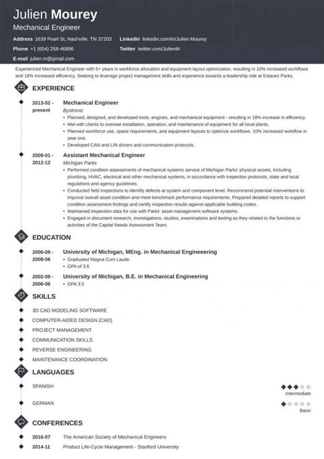 Mechanical engineer cv sample, jobs, application, engineering, mechanics. Great Engineering Cv Template Word Idea mechanical ...