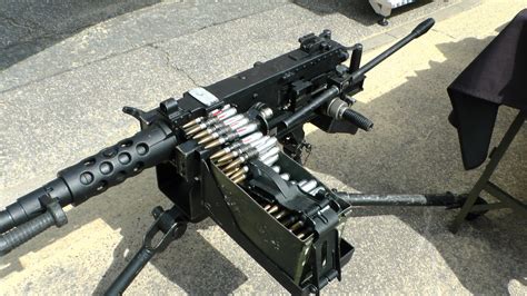 Machine Gun With Bullets Free Stock Photo Public Domain Pictures