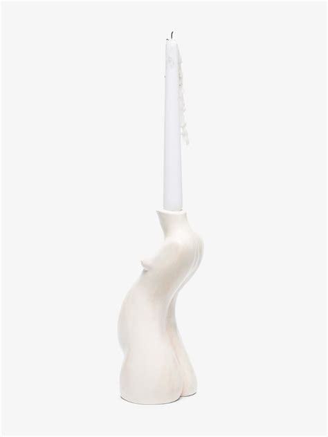 Anissa Kermiche Nude Tit For Tat Short Marble Candlestick Browns