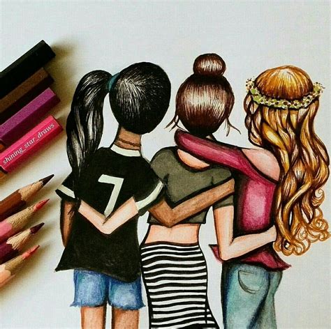 Do you think you and your bff have the best compatibility? Pin by Aesthetic You on bff drawing | Best friend drawings ...