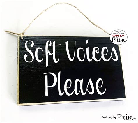 8x6 Soft Voices Please Custom Wood Sign Massage In Session Etsy