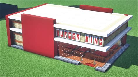 How To Build Burger King Minecraft Tutorial YouTube