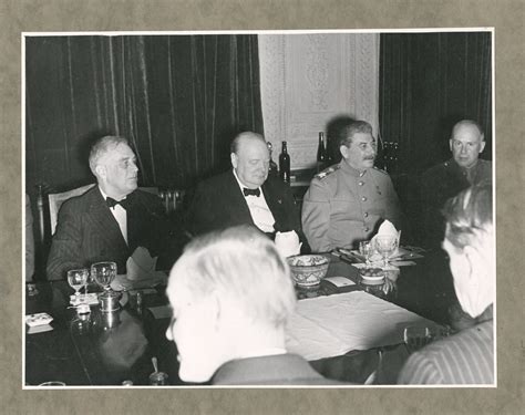 Churchill Roosevelt And Stalin At Teheran 1943 International