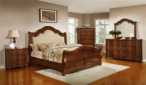 Cherry Bedroom Sets Louis Philippe 6 Piece Bedroom Set In Cherry Finish By Coaster 200431