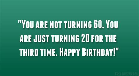Turning 60 Birthday Quotes Quotesgram