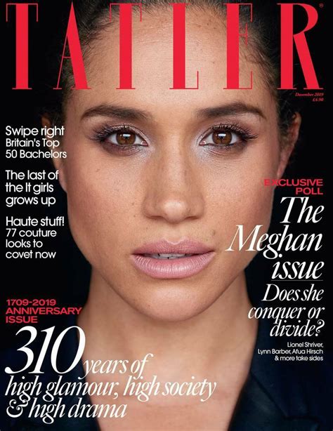 Uk Tatler Magazine December 2019 The Meghan Markle Cover Edition