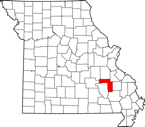 Filemap Of Missouri Highlighting Iron Countysvg Wikimedia Commons