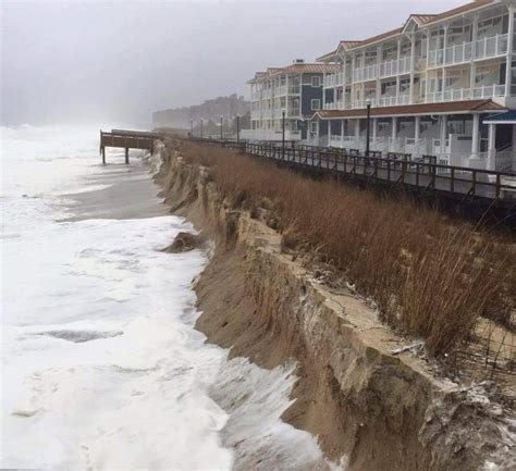 Photo Significant Coastal Beach Erosion Seen At Bethany Beach Del