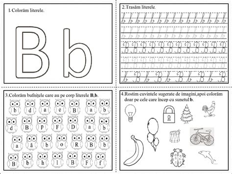 Educatia Conteaza Fise De Lucru Literele Alfabetului